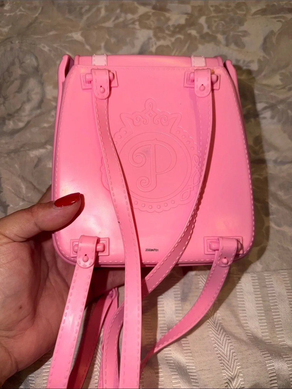 Disney Pink Princess Mini Backpack with Gold Crest
